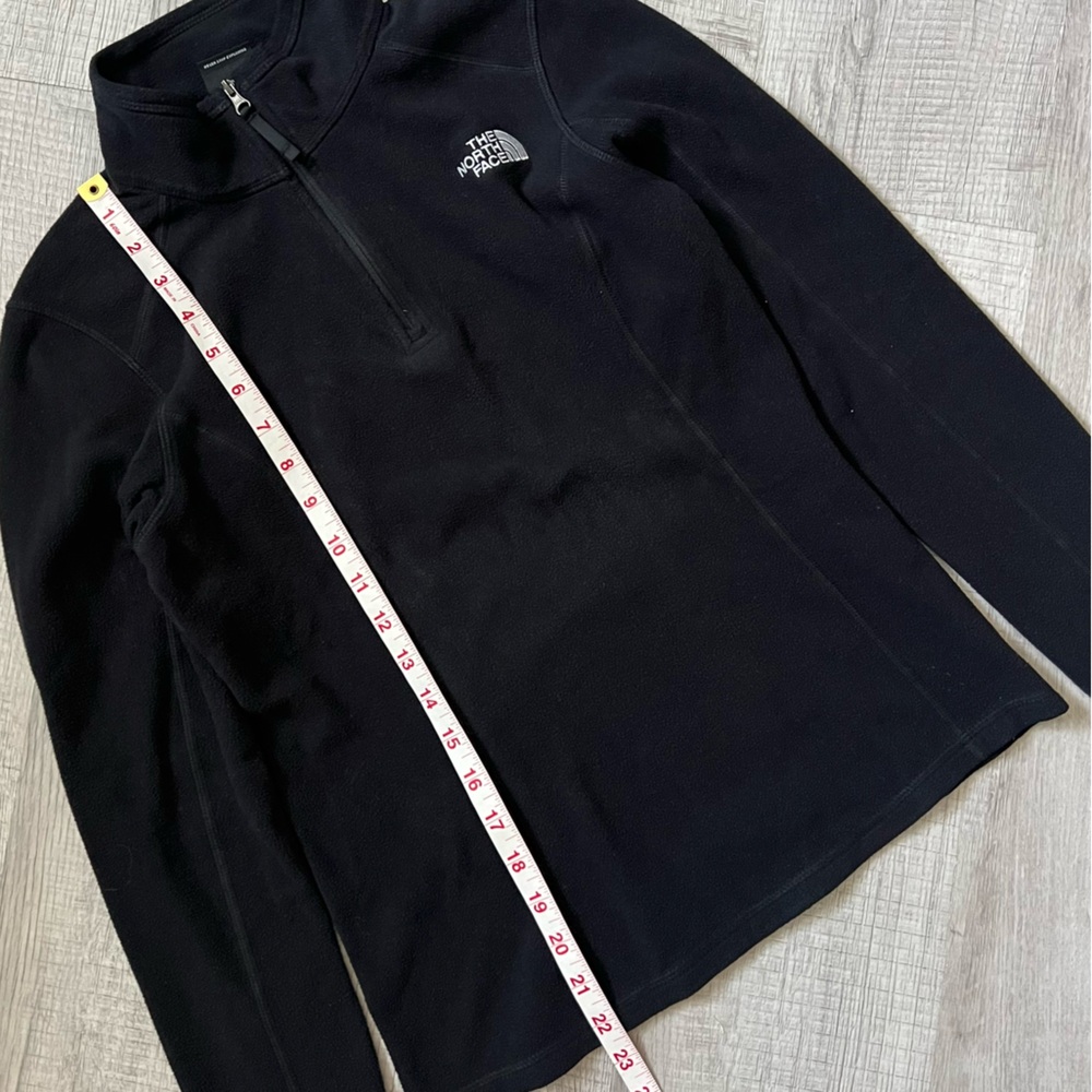THE NORTH FACE Fleece Quarter Zip Jacket Sweater Size XS Black - Picture 7 of 10
